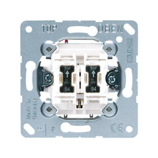 Jung 535U5 Doppel-Taster 2 Schließer mit 2 Glimml.