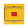 Jung 561GLGE Abdeckung mit Glasscheibe - gelb (mit gelber Wippe)