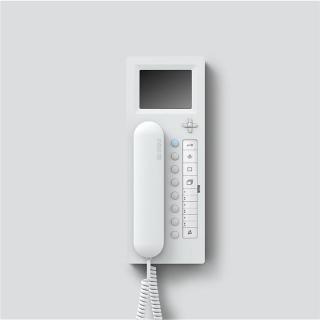 Siedle BTCV 850-03 W Bus-Telefon Comfort mit Farbmonitor in Weiß