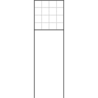 Siedle BG/SR 611-4/4-0 AG Freistehender Briefkasten mit Standrohren in Anthrazitgrau