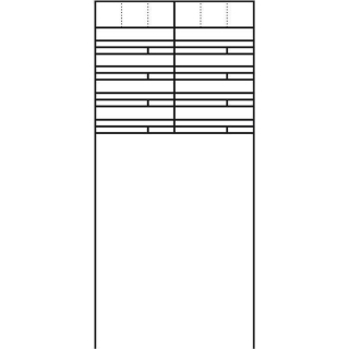 Siedle RG/SR 611-8/2 AG Raumspar-Briefkasten mit frontseitiger Entnahme in Anthrazitgrau