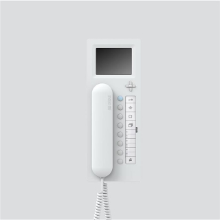 Siedle HTV 840-02 W Multi-Telefon mit Farbmonitor in Weiß