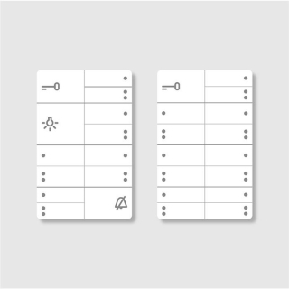 Siedle BFC 850-0 Schrifteinlage in Weiß