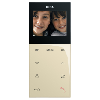 GIRA 123901 Wohnungsstation Video AP Plus System 55 Cremeweiß