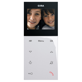GIRA 123903 Wohnungsstation Video AP Plus System 55 Reinweiß