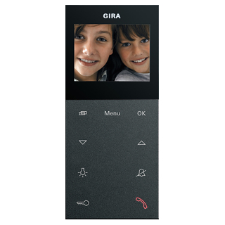 GIRA 123928 Wohnungsstation Video AP Plus System 55 Anthrazit