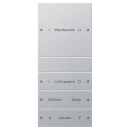 GIRA 220426 Wippenset 4f (1+3) beschr. System 55 Farbe...