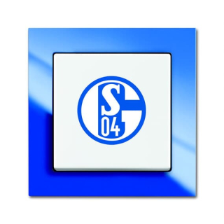 Busch-Jaeger 2000/6 UJ/02 Fanschalter FC Schalke 04 Aus- und Wechselschaltung