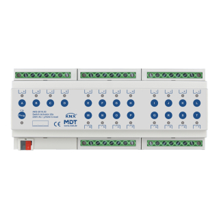 MDT AKS-2016.03 KNX Schaltaktor 20-fach, 12TE, REG, 16 A, 230 V AC, C-Last, Standard, 140 µF