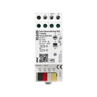 Jung FMUD5500REG Funk-LED-Universaldimmer REG 1-kanalig