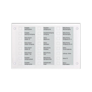 Jung MBT2424WW KNX Melde-/Bedientableau - Glas alpinweiß