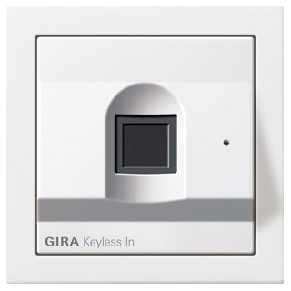 GIRA 2617112 Gira Keyless In Fingerprint-Leseeinheit Flächenschalter Reinweiß