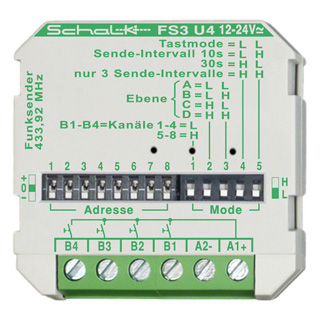 Schalk FS3U4V Funk-Sender 4-Kanal 12-24V UC (UP)