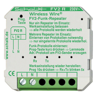 Schalk FV2R09 Funk-Repeater für FV2/Fx3-Systeme 230V AC (UP)