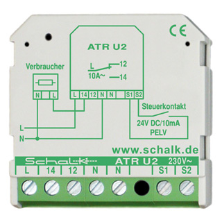 Schalk ATRU29 Aktives Trennrelais 230V AC / 24V DC PELV, 1 Wechsler