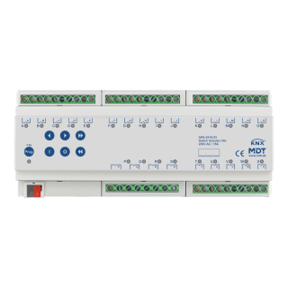 MDT AKK-2416.03 KNX Schaltaktor 24-fach, 12TE, REG, 16 A, 230 V AC, Kompakt, 70 µF, 10 EVG