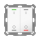 MDT BE-TAL55T2.B1 KNX Push Button Lite 55 2 gang, RGBW, switch, with temperature sensor, White glossy finish