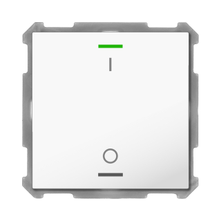 MDT BE-TAL6301.B1 KNX Taster Light 63 1-fach, RGBW, Studioweiß glänzend, Schalten