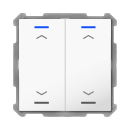 MDT BE-TAL6302.A1 KNX Push Button Lite 63 2-fold, RGBW,...