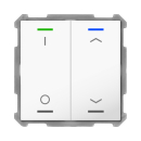 MDT BE-TAL6302.D1 KNX Push Button Lite 63 2-fold, RGBW,...