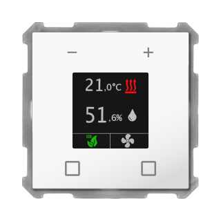 MDT SCN-RTR63S.01 KNX Room Temperature Controller Smart 63, studio white glossy finish