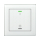 MDT BE-GTL1TW.B1 KNX Glass Push Button II Lite 1-fold, RGBW, switch, with temperature sensor, White