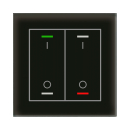 MDT BE-GTL2TS.B1 KNX Glass Push Button II Lite 2-fold,...