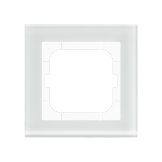 MDT BE-GTR163W.01 MDT Glass cover frame 1-fold for 63 mm systems, White