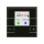 MDT SCN-RTRGS.02 KNX Glas Raumtemperaturregler Smart mit Farbdisplay, Schwarz