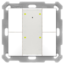 MDT BE-TA55T4.G2 KNX Push Button Plus TS 55 4-fold, White...