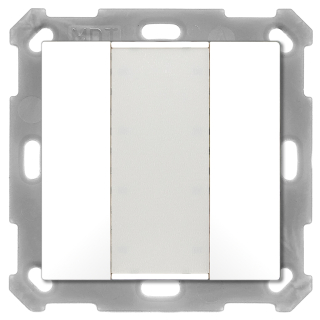 MDT BE-TA5502.G2 KNX Push Button 55 2-fold, White glossy finish