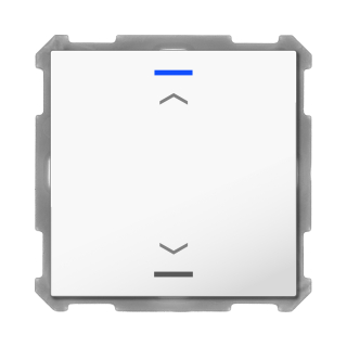 MDT BE-TAL63T1.A1 KNX Taster Light 63 1-fach, RGBW, Temperatursensor, Studioweiß glänzend, Jal.