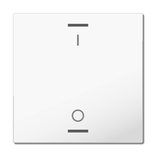 MDT BE-TAL63W104.B1 MDT Wippe für KNX Taster Light 63 1-fach, Studioweiß glänzend, Schalten