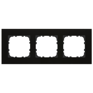 MDT BE-GTR3S.01S MDT Glass cover frame 3-fold for 55 mm systems, Black