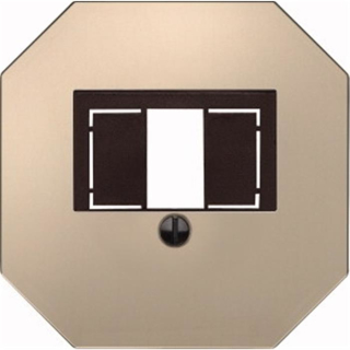 Merten 293842 Zentralplatte für Fernmelde-Anschlussdose TAE, bronzemetallic, OCTOCOLOR