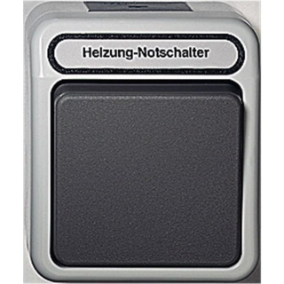 Merten 342694 Heizungs-Notschalter, Wechsel, lichtgrau, AQUASTAR