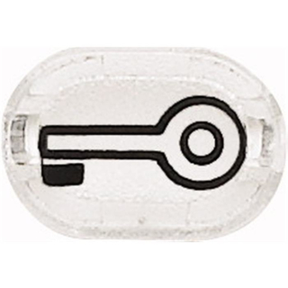 Merten 395730 Symbole, oval, Schlüssel, weiß