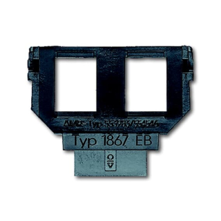 Busch-Jaeger 1867 EB Sockel 2 x 6- und 8-polige Modular-Jack, Kat. 3