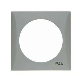 Berker 918272597 Rahmen mit Aufdruck "IP44" Berker Integro grau, glänzend
