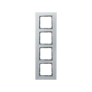 Berker 10146414 Glasrahmen Berker B.7 Glas alu 4fach