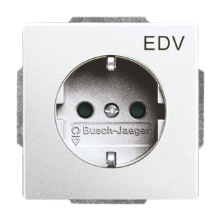 Busch-Jaeger 20 EUCKS/DV-83 SCHUKO® Steckdosen-Einsatz mit Aufdruck "EDV"