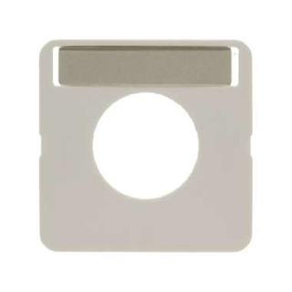 Berker 123502 Zentralstück mit Beschriftungsfeld für Drucktaster Modul 2 weiß, glänzend