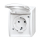 Busch-Jaeger 20 EW-54 SCHUKO® Steckdose mit Klappdeckel