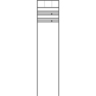 Siedle RG/SR 611-2/1 SM Raumspar-Briefkasten mit frontseitiger Entnahme in Silber-Metallic