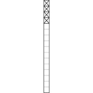 Siedle KSF 616-4 W Kommunikations-Stele Freistehend in Weiß