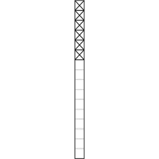 Siedle KSF 616-6 W Kommunikations-Stele Freistehend in Weiß