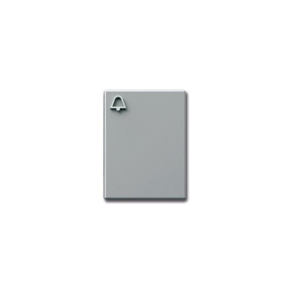 Siedle TM 611-03 SM Klingeltaste mit Glockensymbol in Silber-Metallic