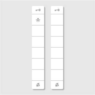 Siedle HTC 811/HT 840/HTV 840 Schrifteinlage für Tastenfunktionen in Weiß