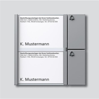 Siedle TM 612-2 SM Tasten-Modul in Silber-Metallic