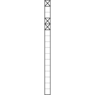 Siedle KS 616-1/2 W Kommunikations-Stele in Weiß